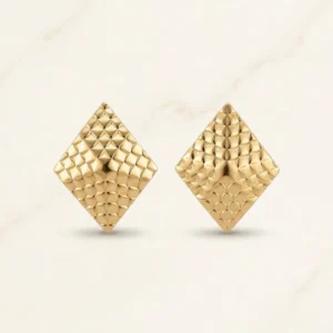 Statement earrings.
