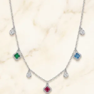 Celeste Clover Charm Chain