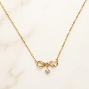 Veloura Bow Pendant Necklace