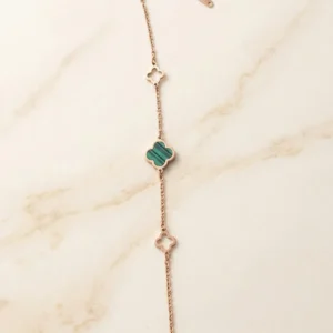 Rose Gold Clover Bracelet